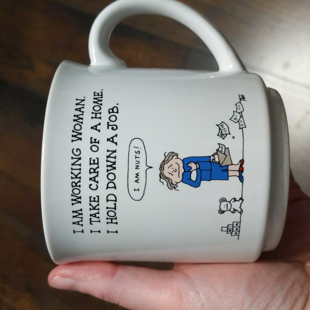 Vintage Jim Dale Working Woman mug